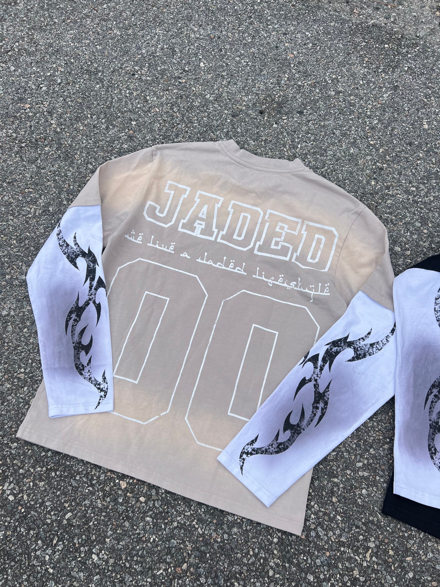 Black Double Layered “Jaded Tears” Tee