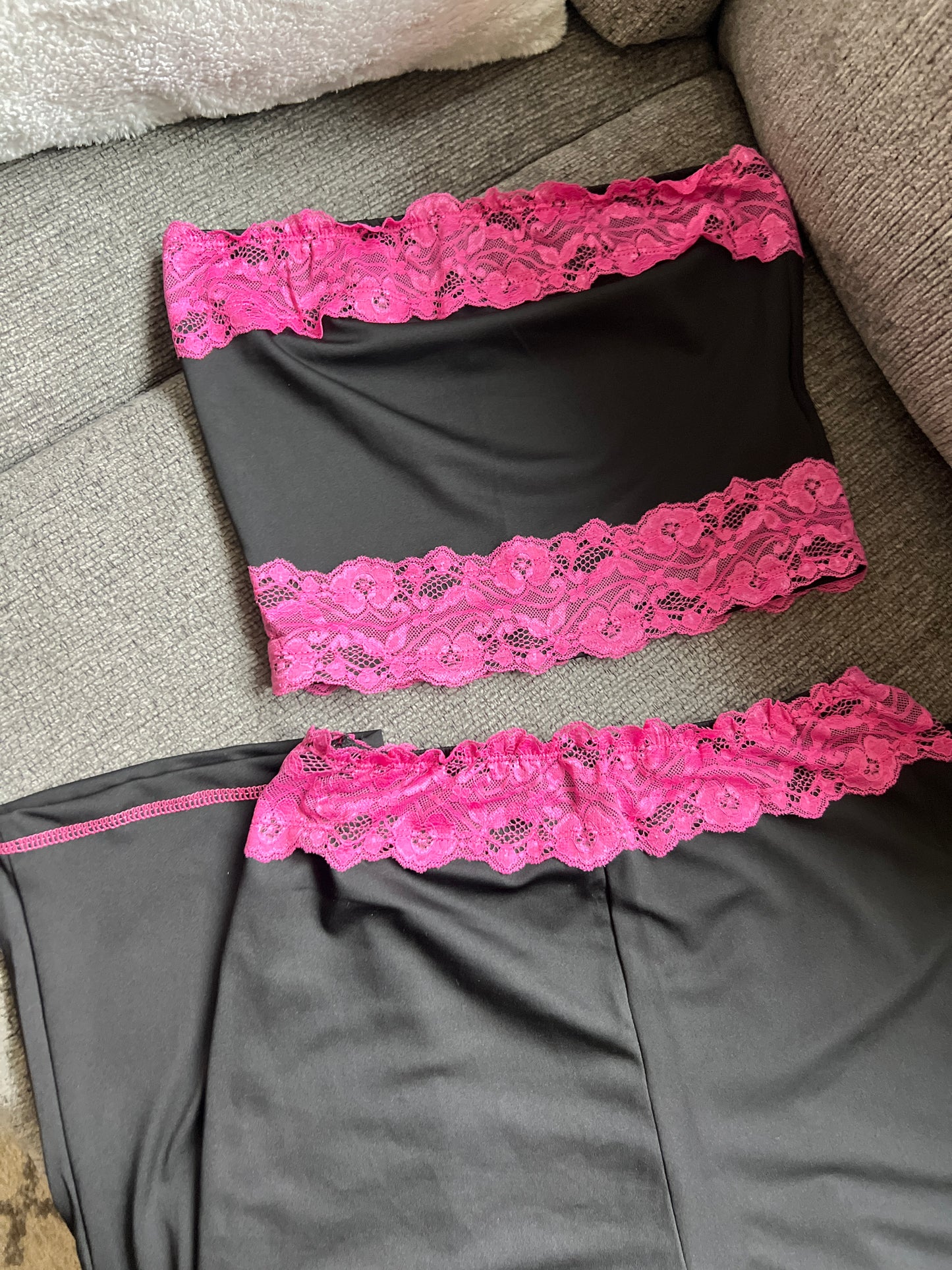 Pink Lace Set