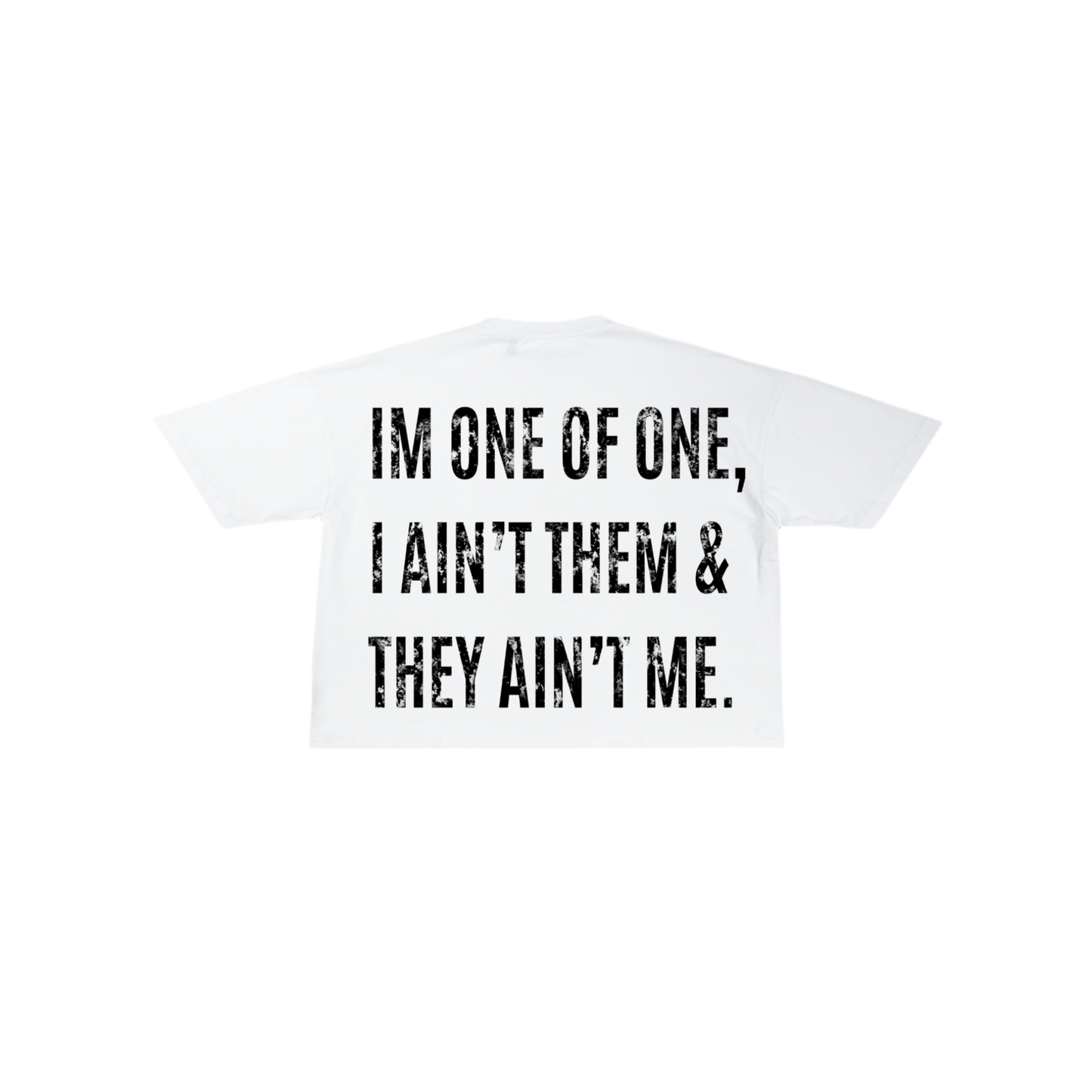 One of One Oversized Cropped Tee Shirt
