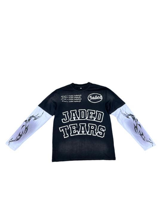 Black Double Layered “Jaded Tears” Tee